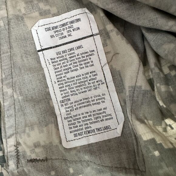 US Military ACU Army Combat Uniform Coat UCP Digital Camo Ripstop Small Reg - Picture 11 of 16